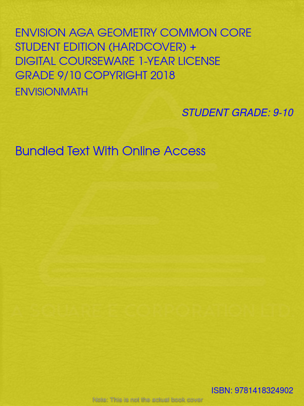 ENVISION AGA GEOMETRY COMMON CORE STUDENT EDITION (HARDCOVER) + DIGITAL